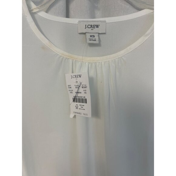 J Crew Factory Button-neck top with ruffles Item BD267, Size XS - Picture 3 of 4